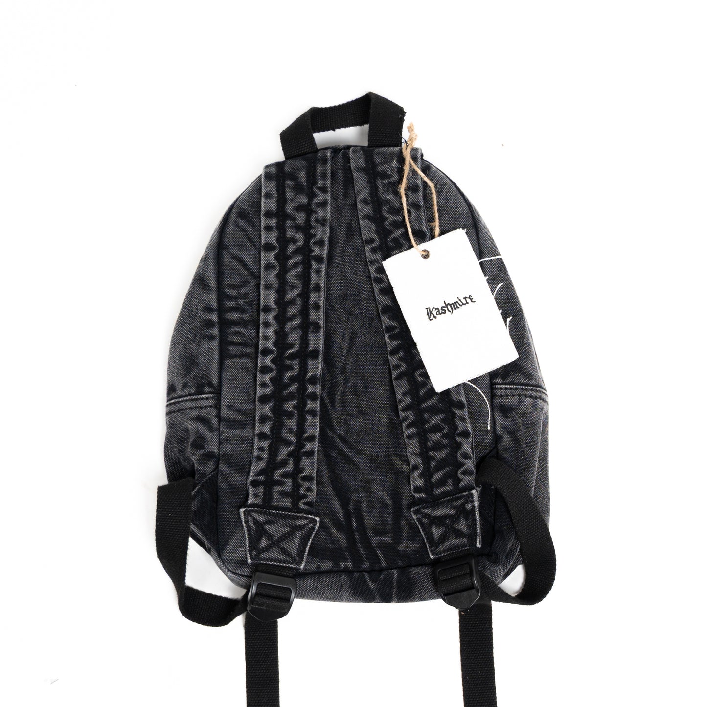 Rivets Backpack - Black Stone Washed